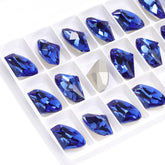 Light Sapphire Galactic Shape High Quality Glass Pointed Back Fancy Rhinestones WholesaleRhinestone